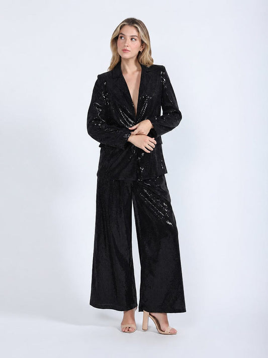Sequin Embellished Blazer-1