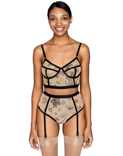 Bra-top Tattoo Print, Citala-2