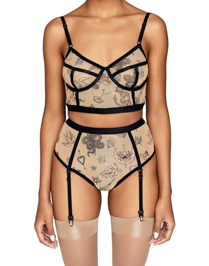 Bra-top Tattoo Print, Citala-1