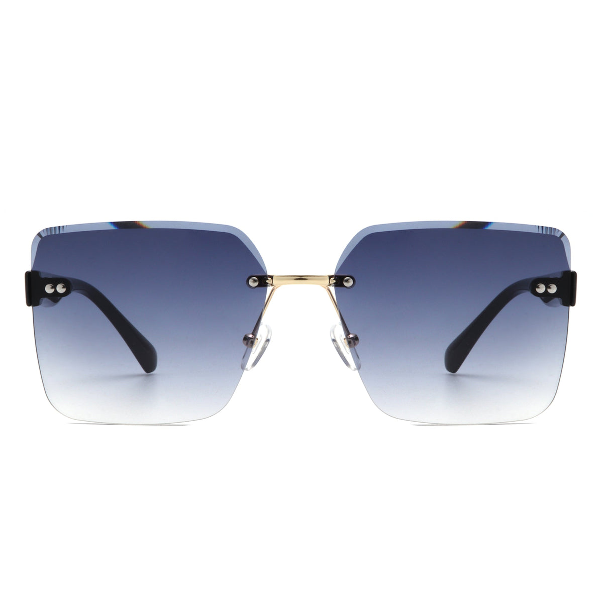 Orbit - Women's Rimless Tinted Square Fashion Sunglasses-4