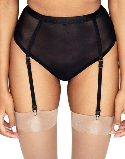 High Waist Sheer Garter Thong Citala-1