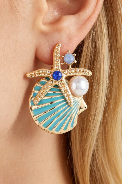 Women's Earrings Studs Starfish BYMANYC ® New York HAMPTONS SUMMER - New Collection