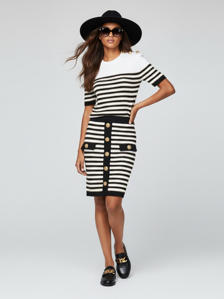 Women's Skirt and Sweater Set NOLITA NYFW New Colecction BYMANYC ® New York