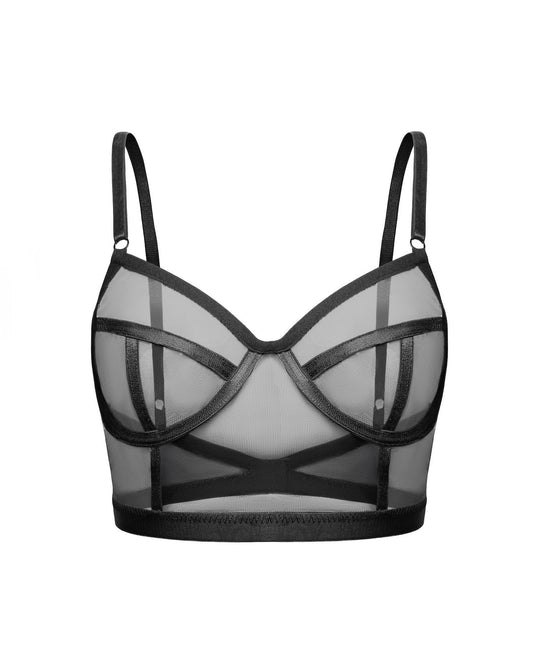 Bra-top Sheer Mesh, Citala-0
