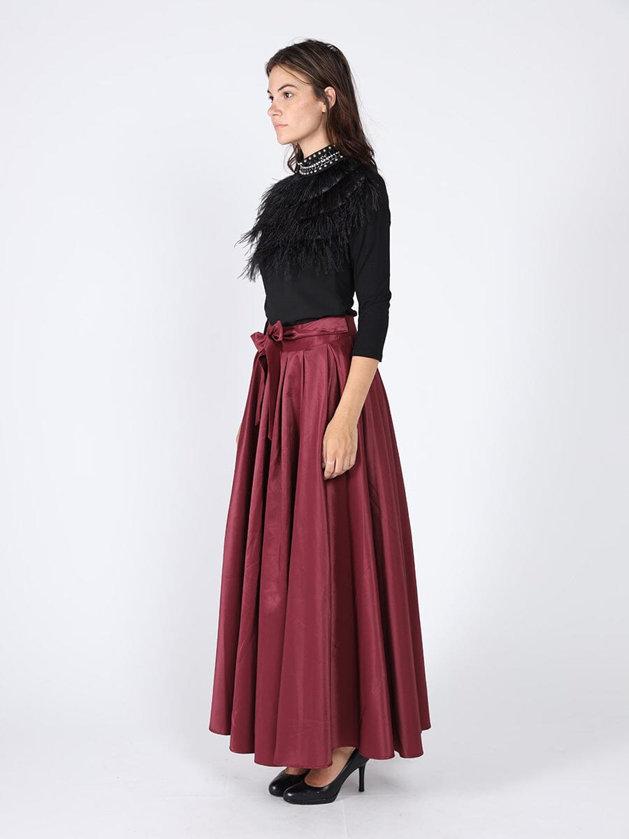 Gracia Fashion Women's Maxi Full Skirt-2