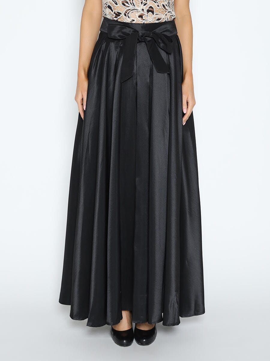 Gracia Fashion Women's Maxi Full Skirt-4