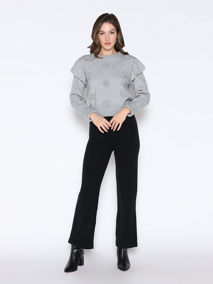 Rose Crochet Pullover Sweater-1