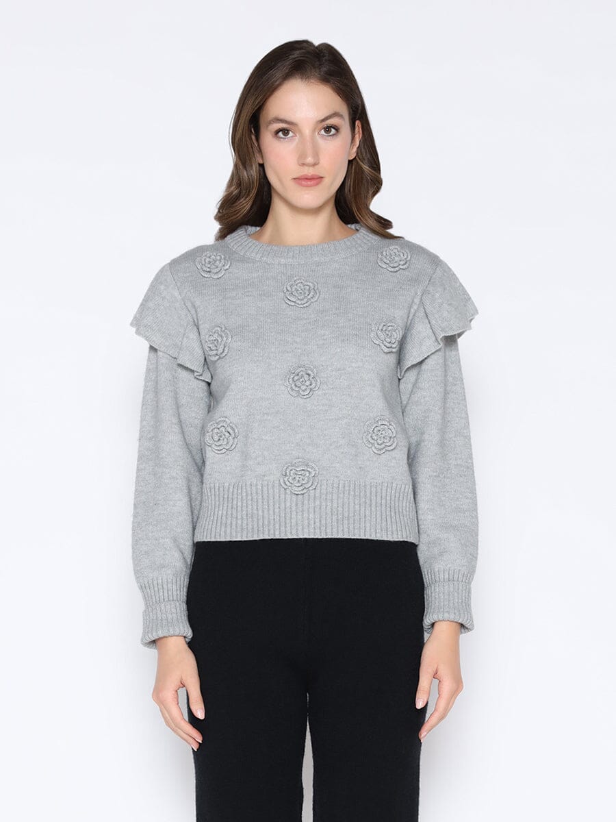 Rose Crochet Pullover Sweater-0