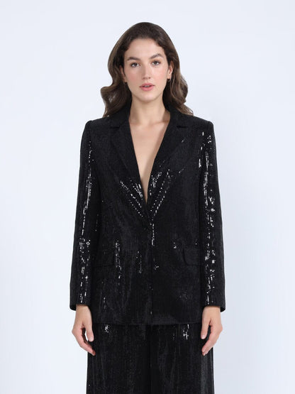 Sequin Embellished Blazer-4