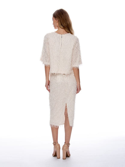 Tinsel Style Pencil Skirt-3